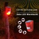 Rot 110Db Solar LED Alarmleuchte Warn Leuchte Lampe mit Bewegungsmelder Multi Funktion
